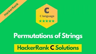 Permutations of strings solution