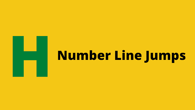 Hackerrank number line jumps solution