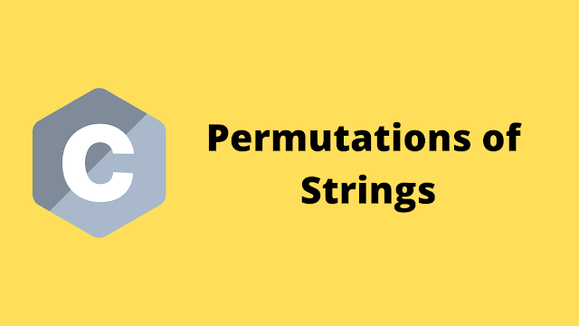 HackerRank permutations of string solution