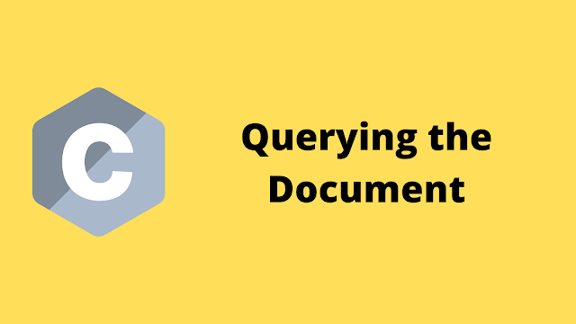 HackerRank querying the document problem solution