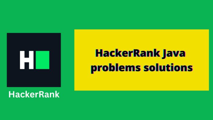 HackerRank java problems solutions