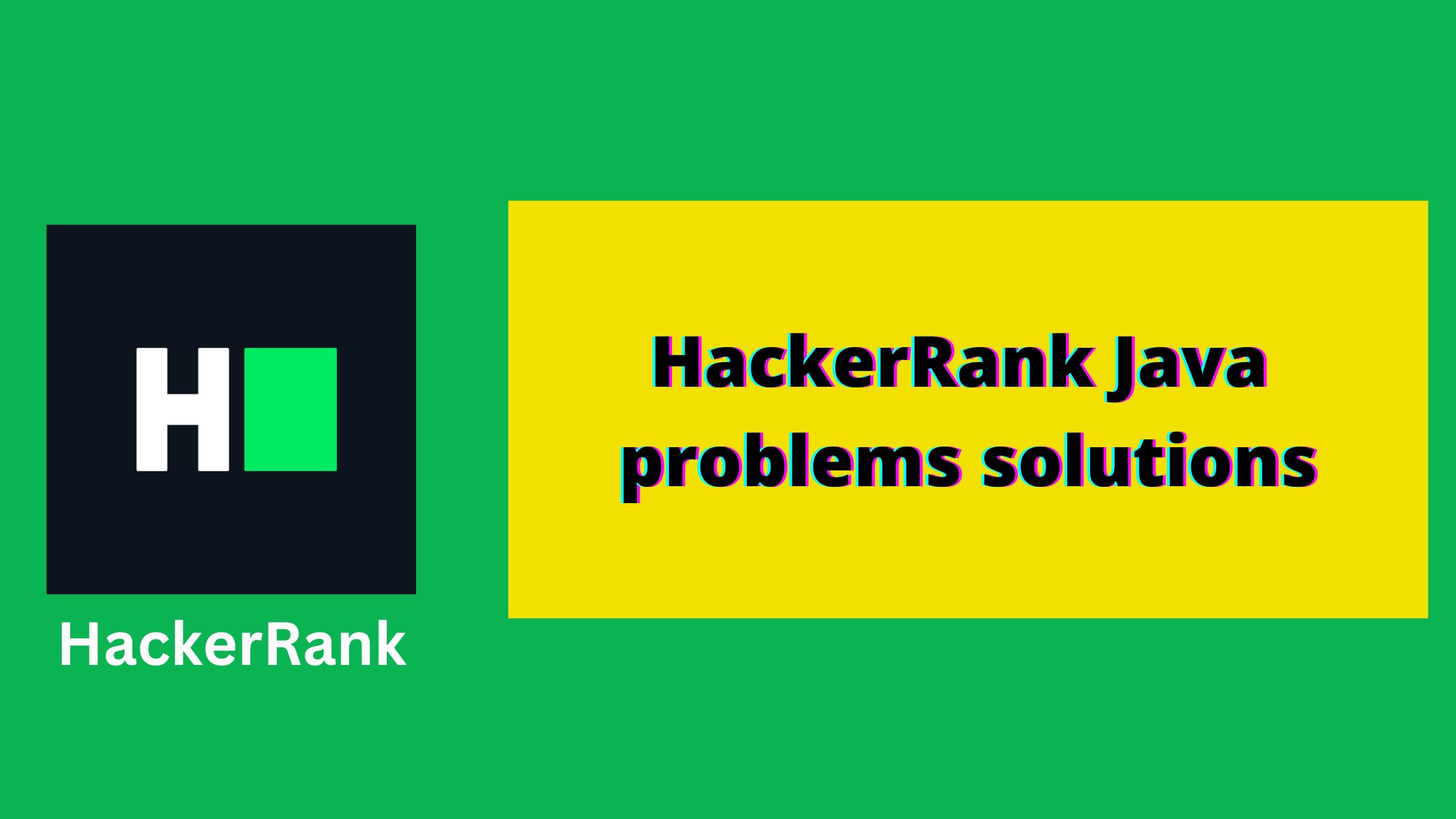 HackerRank java problems solutions