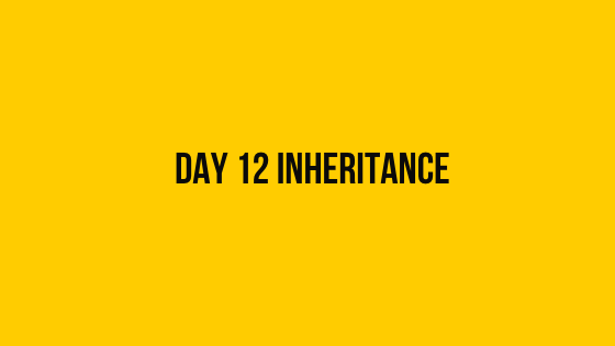 HackerRank Day 12 Inheritance