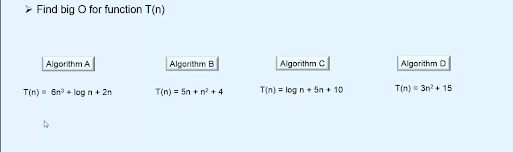 find the Big O notation of algorithm